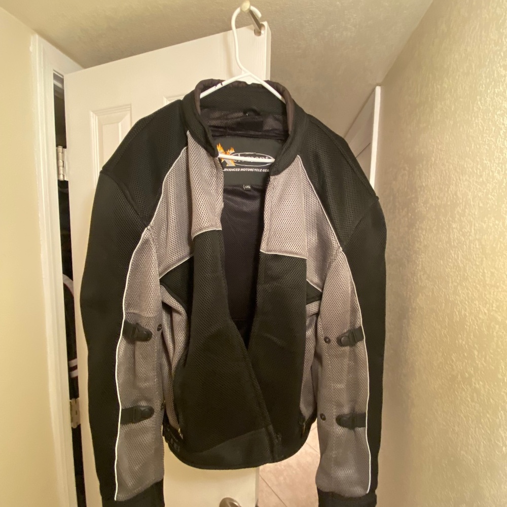 Biker shell jacket with guards